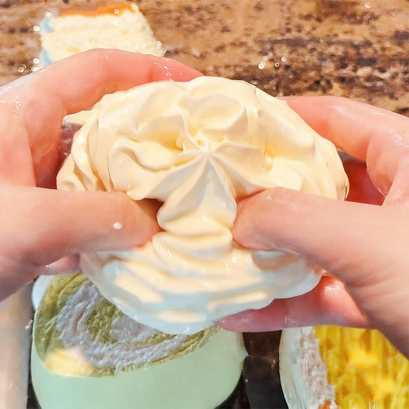 Cream Roll Slow Rebound Squish - огляд і ціна Crystal Growing Kit