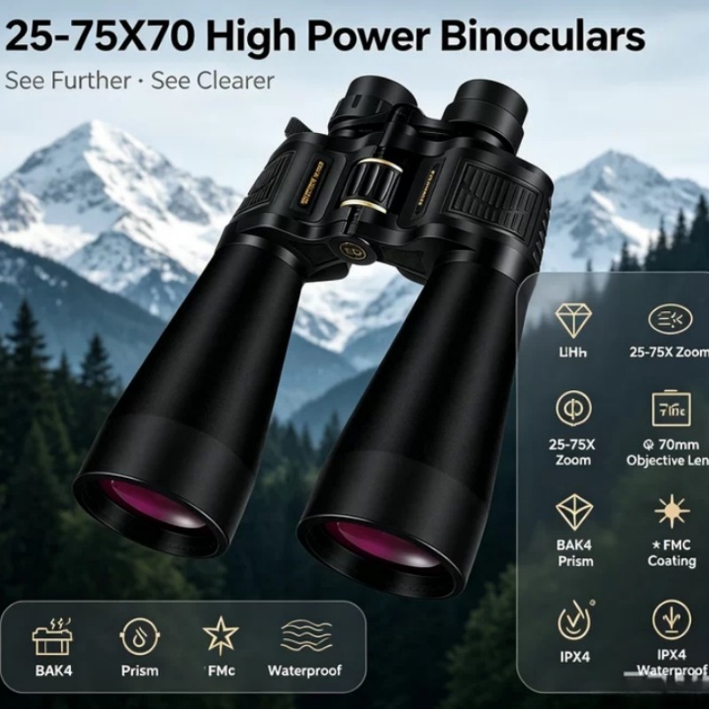 BORWOLF 25-75X70 Large Objecti - огляд і ціна National Geographic Telescope 70Mm
