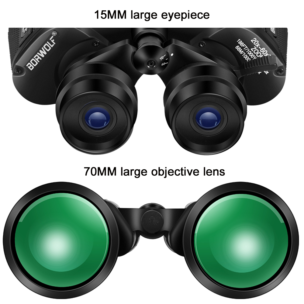 BORWOLF 20-60X70 Binoculars Hi - огляд і ціна National Geographic Telescope 70Mm